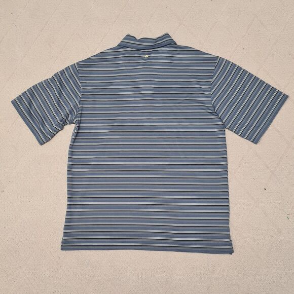 Bolle Golf Polo Shirt Mens MEDIUM Stripe Casual Activewear Athleisure Preppy - Picture 4 of 7